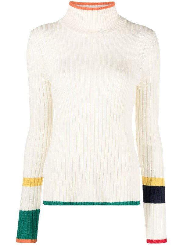 ribbed contrasting cuffs jumper
