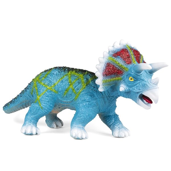 30in Realistic Roaring Triceratops Dinosaur Figurine Toy