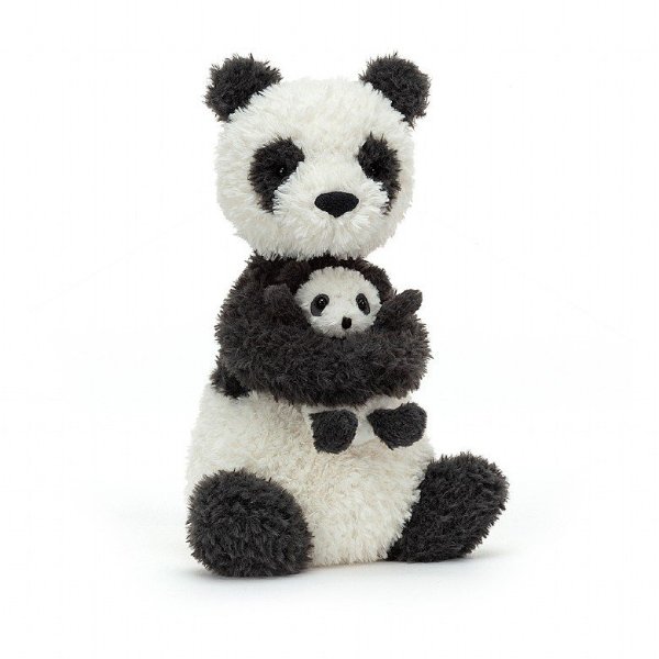 大熊猫抱着小熊猫