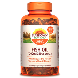 Sundown Fish Oil 1200 mg, 100 Softgels Non-GMO