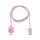 Official Merchandise by Line Friends - Cooky 3ft USB-C to USB-A Charging Cable Compatible with Galaxy, Note, Pixel 3, Pink