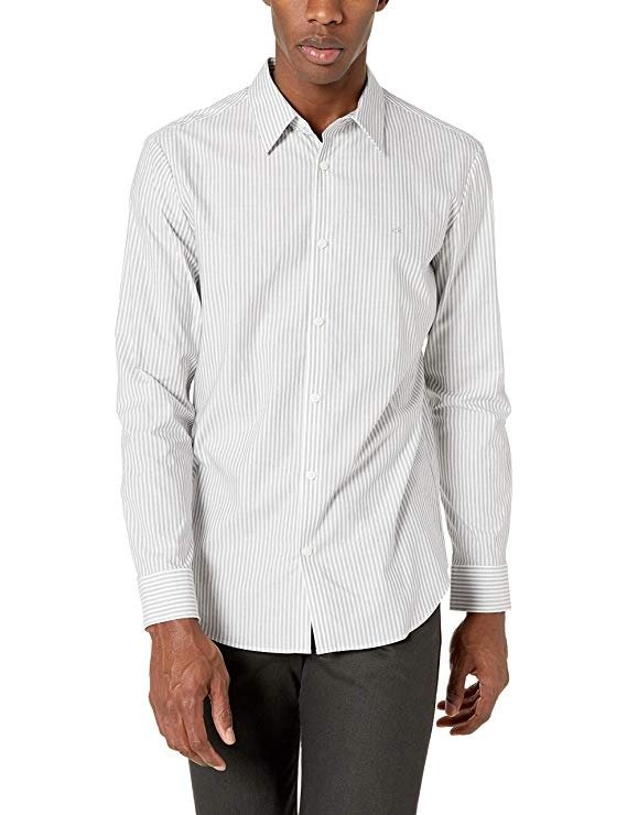 Men's Stretch Cotton Button Up Shirt