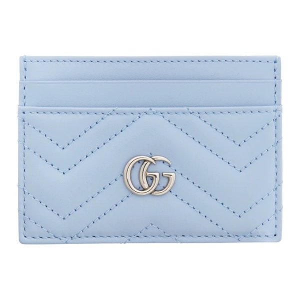 Blue GG Marmont Card Case