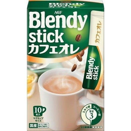 AGF blendy stick三合一速溶牛奶咖啡原味欧蕾 10p120g