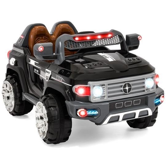 12V Kids Truck SUV Ride-On Car w/ 2 Speeds, Lights, AUX, Parent Control