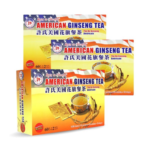 American Ginseng Tea 60's Buy 2 Get 1 Free