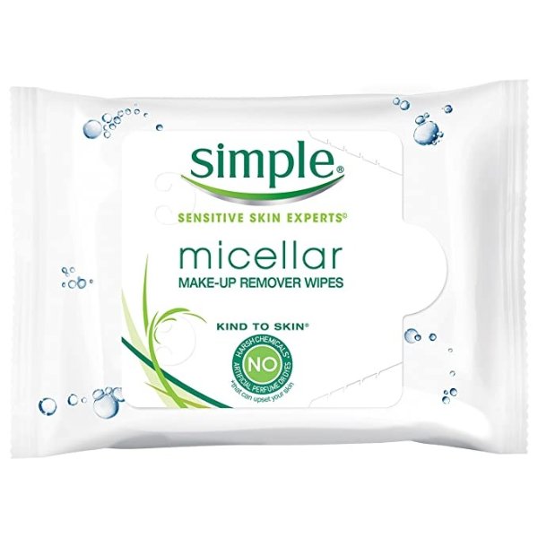 Micellar Facial Wipes Makeup Remover Face Cloths 25 Wipes 4 Count