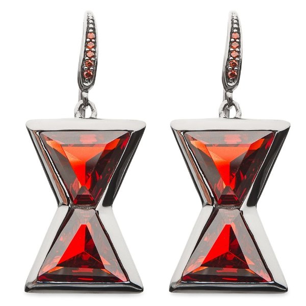 Black Widow Hourglass Dangle Earrings by RockLove | shopDisney