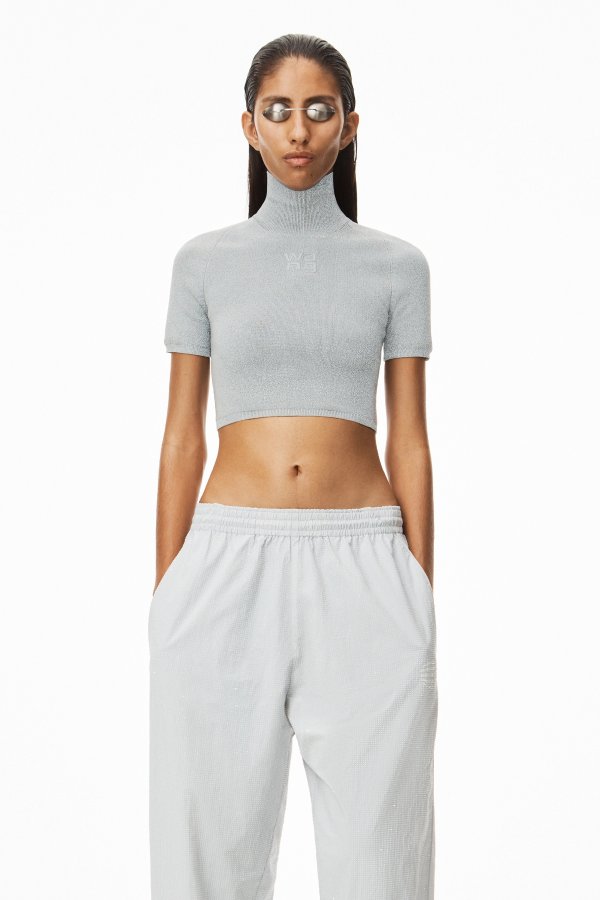 alexanderwang PULLOVER IN REFLECTIVE COMPACT POLYESTER #RequestCountryCode#