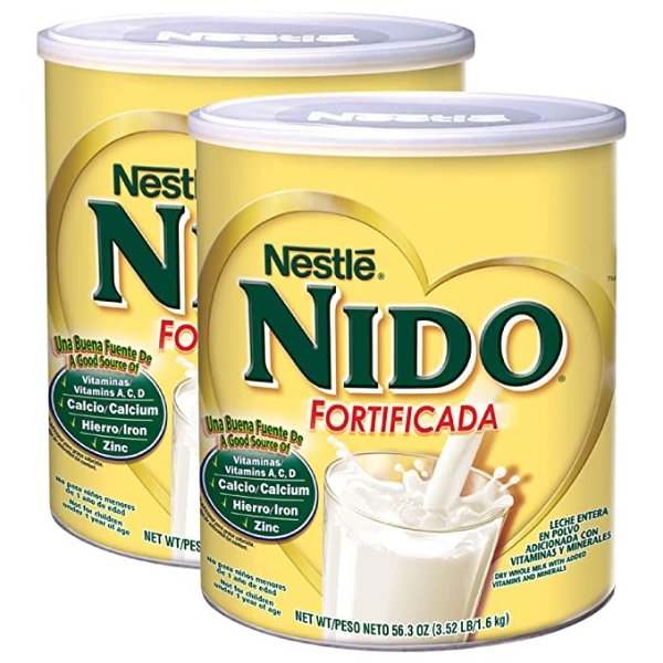NIDO Fortificada Dry Milk, 3.52 lbs., 2 Count