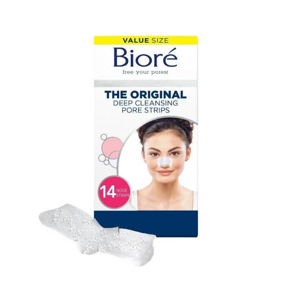 Deep Cleansing Pore Strips, Blackhead Remover, Nose Strips For Deep Pore Cleansing, Oil-Free - 14ct