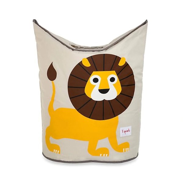 Lion Laundry Hamper in Yellow | buybuy BABY
