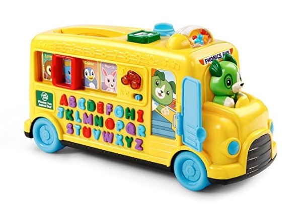 儿童早教字母、单词公共汽车玩具