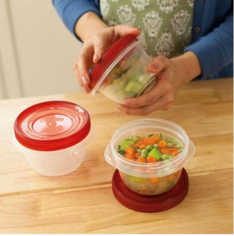 Rubbermaid TakeAlongs Twist and Seal Food Storage Containers, 2