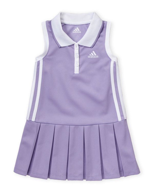 (Toddler Girls) Glow Purple Sleeveless Polo Dress