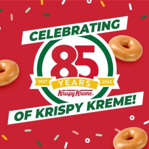 Krispy Kreme 85周年庆活动 抽8500名送一年免费原味甜甜圈