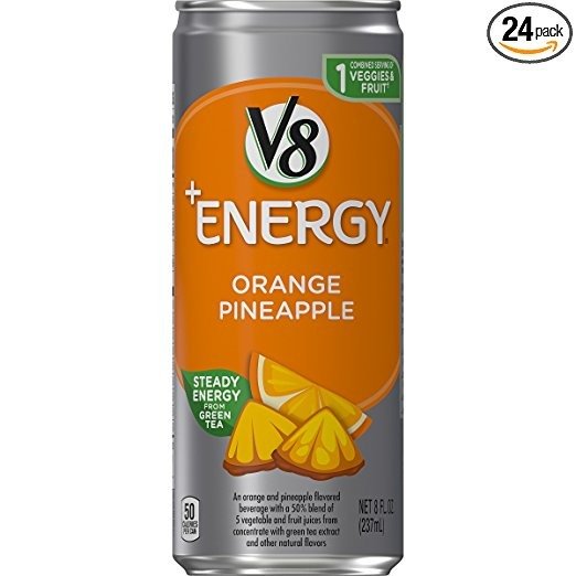 +Energy 橘子菠萝能量饮料 8oz 共24罐