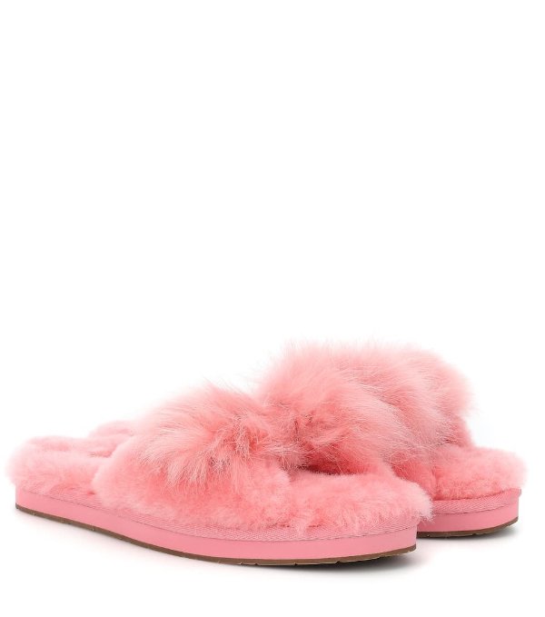 Mirabelle fur slipper