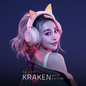 Razer Kraken Kitty 北海巨妖萌猫版 RGB 电竞耳机