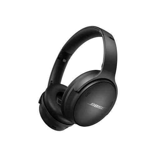 Bose QuietComfort 45 - Headphones with mic - full size - Bluetooth - wireless - active noise canceling - noise isolating - triple black