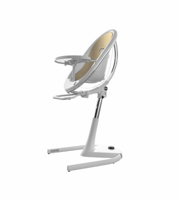 Moon 2G High Chair - White/Champagne