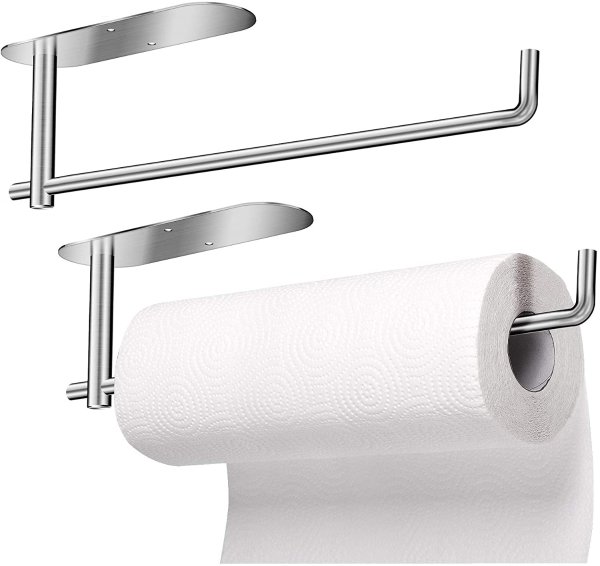 JUOIFIP 2 Pack Under Cabinet Paper Towel Holder