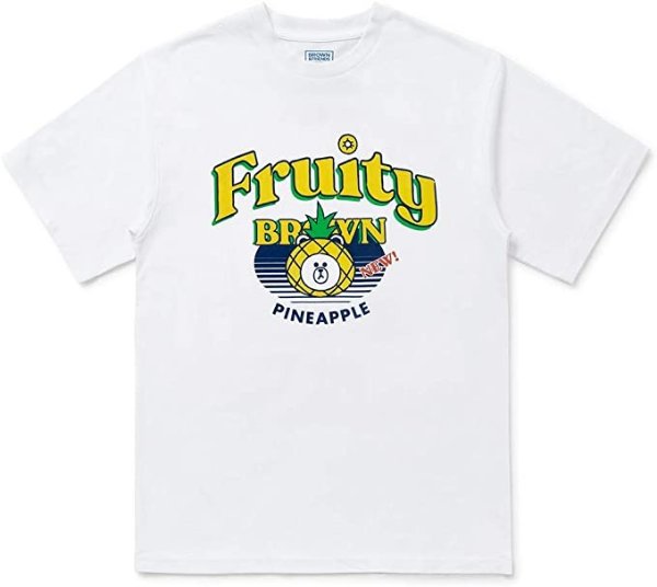 FRIENDS Fruity Collection Character 100% Cotton Graphic Print Short Sleeve T-Shirt