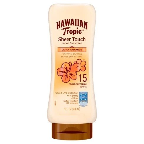 Sheer Touch Sunscreen Lotion - SPF 15 - 8oz