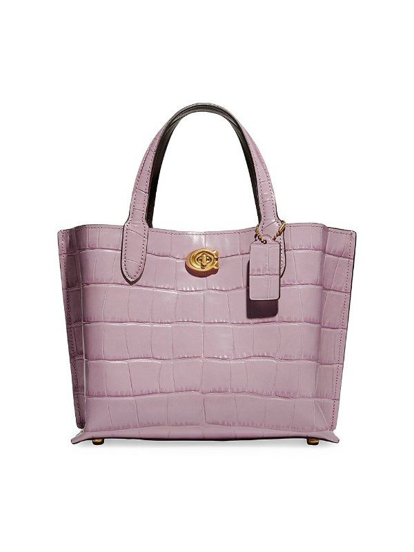 Willow 24 Croc-Embossed Leather Tote