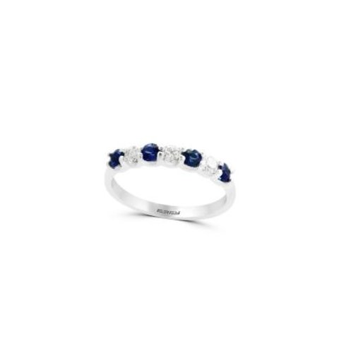 EffyRoyale Bleu 14K White Gold, Sapphire & Diamond Ring