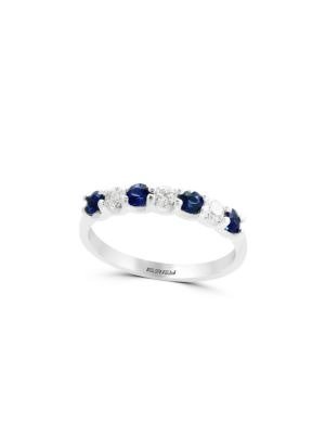 Royale Bleu 14K White Gold, Sapphire & Diamond Ring