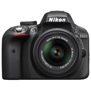 (Factory Refurbished) Nikon D3300 24.2MP DSLR with 18-55mm VR II+ 55-200mm VR  Lens