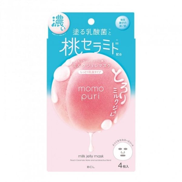 BCL Momo Puri Milk Jelly Mask (4pc)- Limited Edition