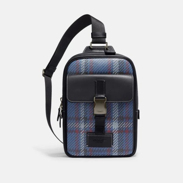 Track Pack With Plaid Print