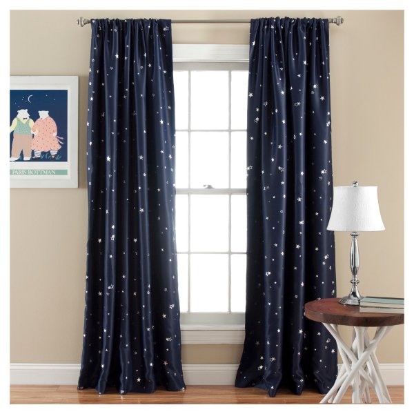 Star Curtain Panels - Room Darkening - Set of 2