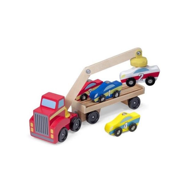 木质拖车玩具