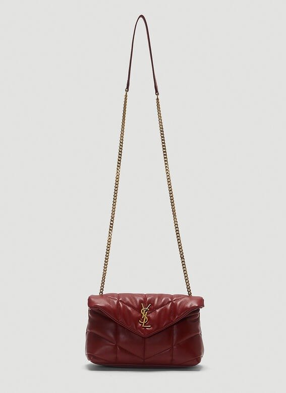Loulou Puffer Mini Shoulder Bag in Red