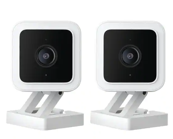 WYZE Cam v3 Wired Home Security Camera with 3-Months Cam Plus (2-Pack)