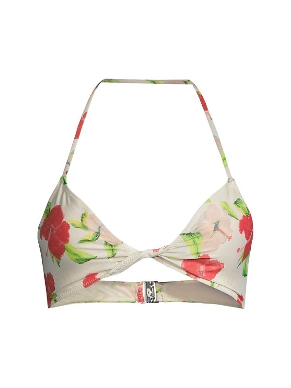 Floral Print Bikini Top