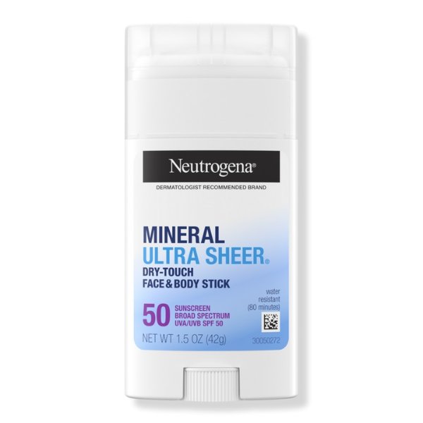 Ultra Sheer SPF 50 Zinc Mineral Sunscreen Stick - Neutrogena | Ulta Beauty