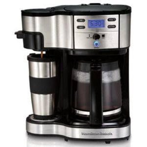 Hamilton Beach 双模式不锈钢可编程咖啡机 12-cup