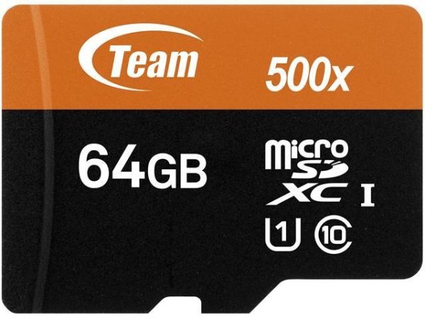 Team 64GB microSDXC UHS-I/U1 Class 10 Memory Card