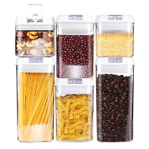 6 Piece Airtight Food Storage Containers