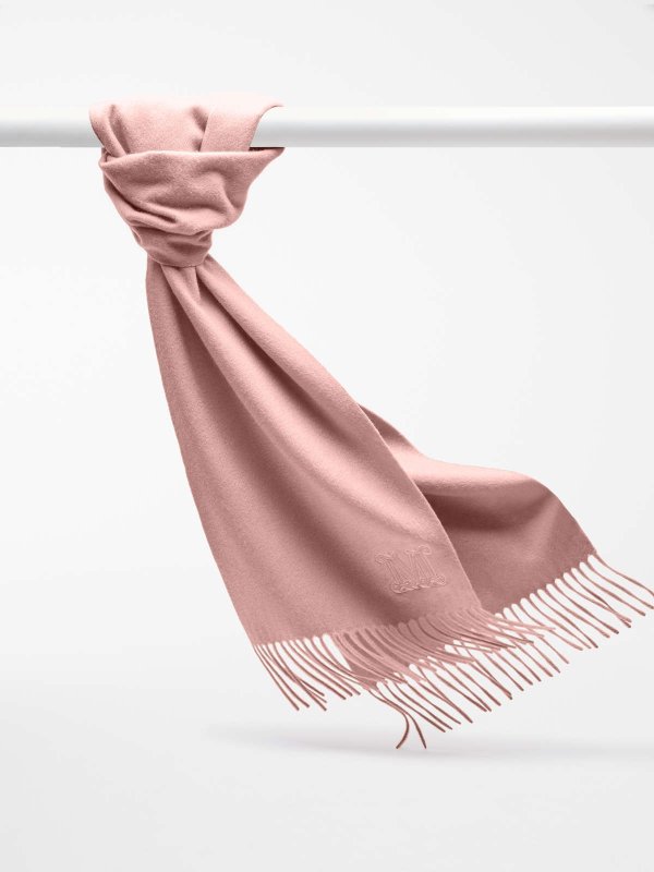 Cashmere scarf, powder -