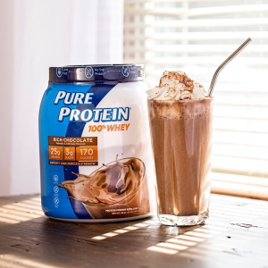 Whey Protein Powder by Pure Protein, Gluten Free, Vanilla Cream, 1.75lbs