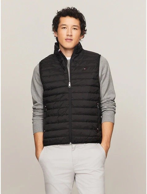 men's recycled packable vest