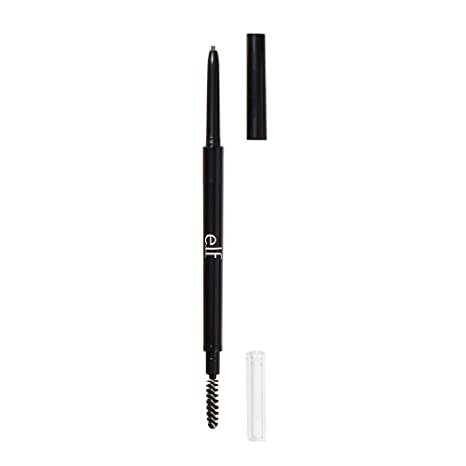 e.l.f., Ultra Precise Brow Pencil, Creamy, Micro-Slim, Precise, Defines, Creates Full, Natural-Looking Brows, Tames and Combs Brow Hair, Neutral Brown, 0.002 Oz