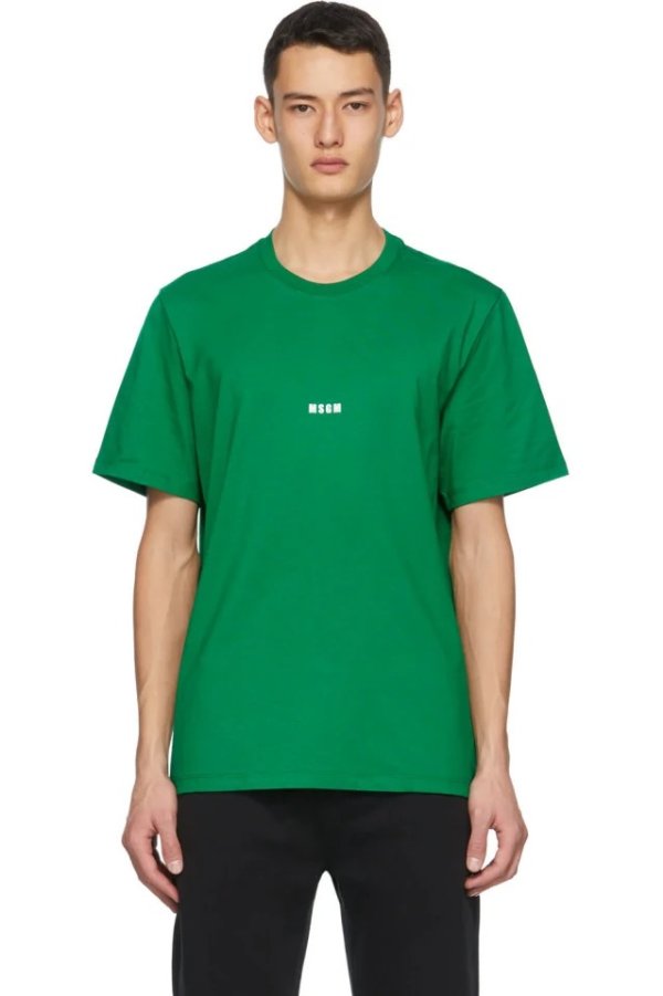 Green Micro Logo T-Shirt