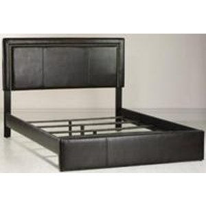 Redford Faux-Leather Queen Bed 