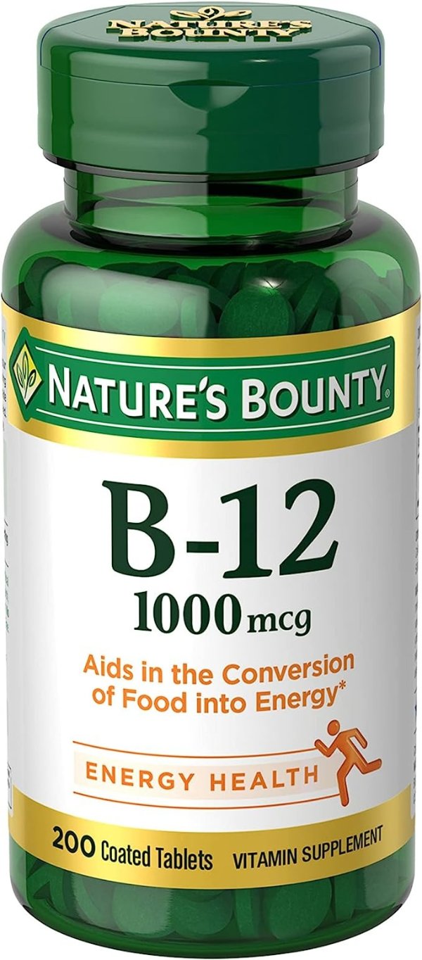 Natures Bounty Vitamin B-12, 1000 mcg, Vitamin Supplement